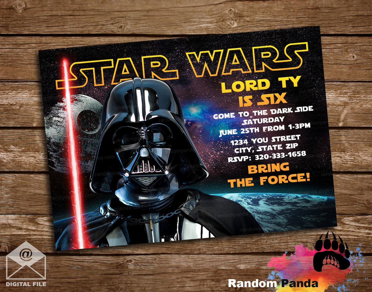 star-wars-darth-vader-party-invitation-random-panda for Star Wars Birthday Card Printable Free Star Wars Darth Vader Party Invitation – Random Panda for Star Wars Birthday Card Printable Free