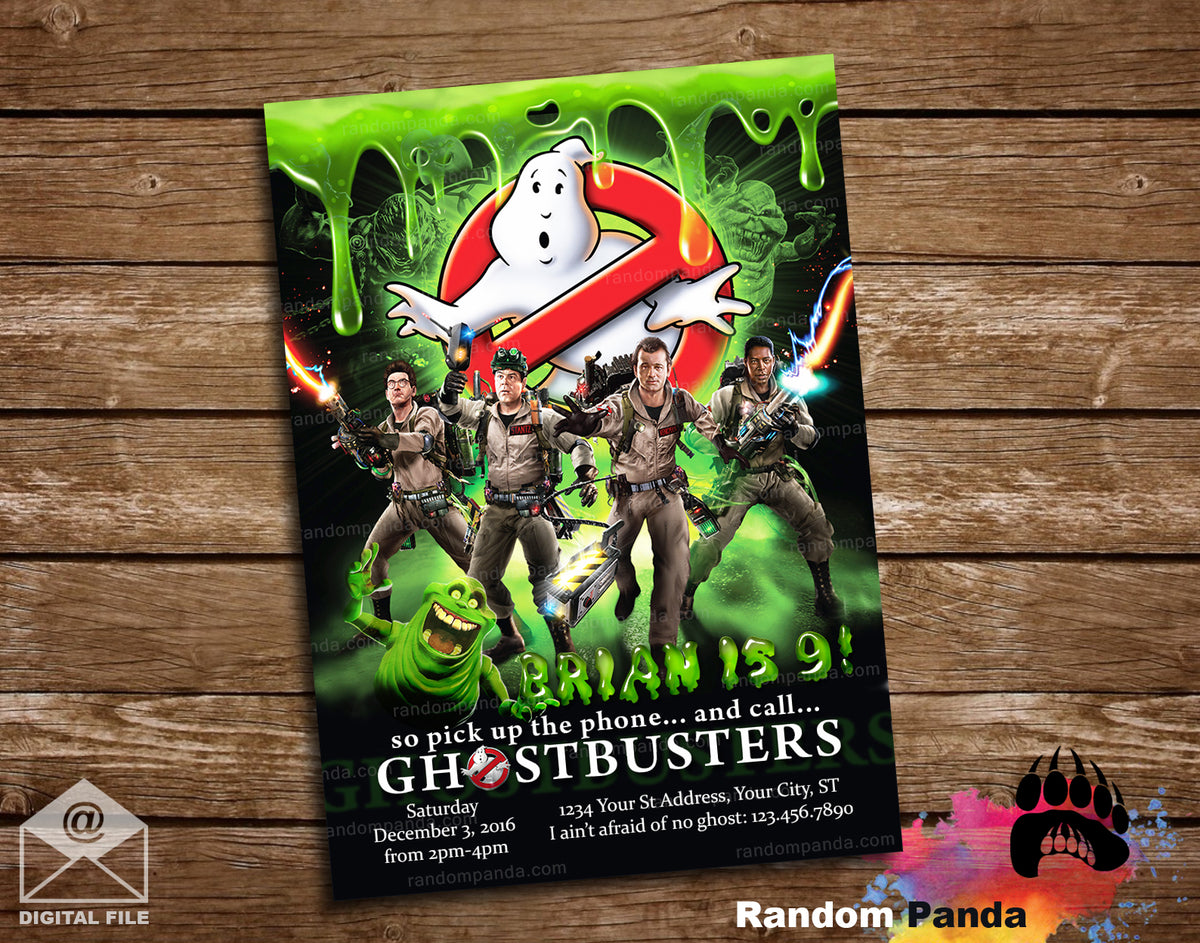 12 Ghostbusters Einladungskarten + Umschläge – DIN A6, 300g/m², Für Kindergeburtstag