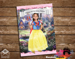 Snow White Costume Party Poster, Snow White Backdrop