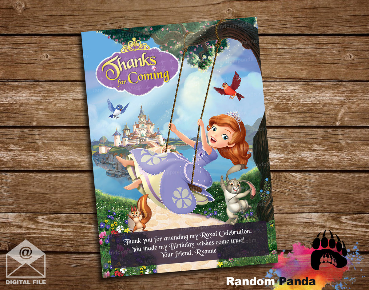 Sofiaさま専用ページ Sofia the First Thank You Card – Random Panda