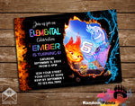 Disney Elemental Bday Party Invitation