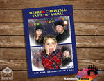 Funny Christmas Card, Home Alone Snowy Vertical Window