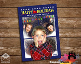Funny Christmas Card Home Alone Vertical Window with Real Burglars