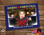 Funny Christmas Card Home Alone movie with family as Burglars