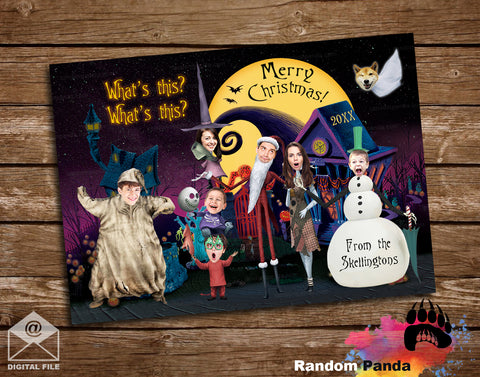 Funny Nightmare Before Christmas Card