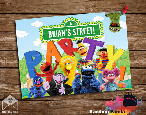Sesame Street Party Poster