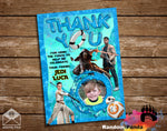 Star Wars Kylo Ren BB8 Pool Party Thank You Card
