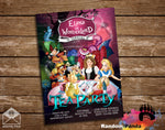 Funny Alice In Wonderland Party Invitation