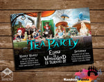 Alice In Wonderland Movie Party Invitation