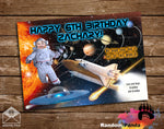 Funny Astronaut Birthday Card, Space Shuttle Card