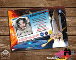 Funny Astronaut Invitation, Outer Space Party Invite