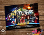 Avengers Party Invitation, Superhero Invite