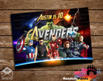 The Avengers Party Poster, Marvel Superhero Backdrop