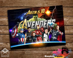 The Avengers Party Backdrop, Marvel Superhero Poster