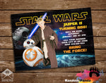 Fun BB8 Invite, Star Wars Jedi Costume Party Invitation