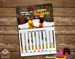 Funny Christmas Card, Family in Baby Crib Holiday Card