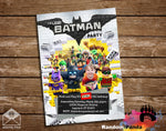 Funny Batman Lego Party Invitation