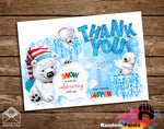 Polar Bear Winter Thank You Card