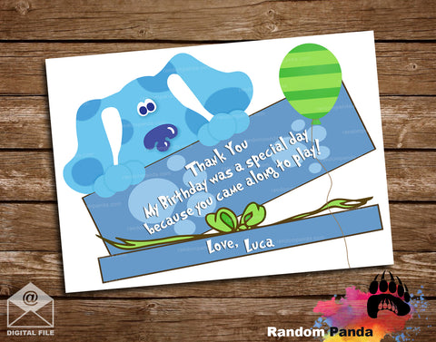 Blues Clues Thank You Card