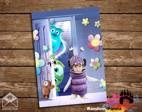 blank monsters inc invitations templates Funny Monsters Inc Boo Portrait Poster – Random Panda