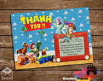 Buzz Lightyear Woody Thank You Card