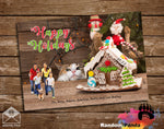 Funny Gingerbread House Christmas Card, Running from Family