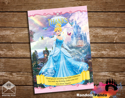 Cinderella Thank You Card