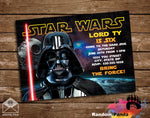 Star Wars Darth Vader Party Invitation