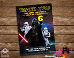 Darth Vader & Stormtroopers Thank You Card