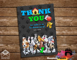 Disney Dogs Party Thank You Card