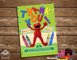 Elmo Sesame Street Thank You Card