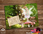 Fun Fairy Garden Treehouse Pink Party Invitation