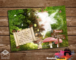 Fairy Enchanted Garden Pink Treehouse Party Invitation