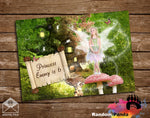 Fun Fairy Garden Poster, Pink Pixie Party Backdrop