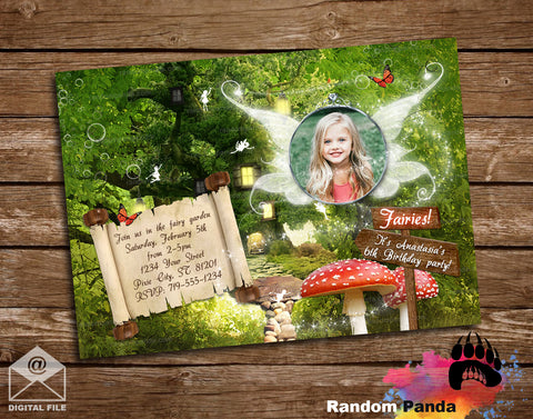 Fairy Garden Treehouse Party Invitation