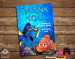 Nemo Dory Beach Party Thank You Card