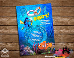 Finding Nemo Invitation, Dory Pool Party Invite