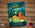 Fox and the Hound Thank You Card