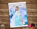 Fun Frozen Elsa Costume Party Poster Backdrop