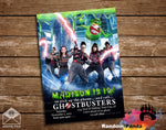 Funny Green Slime Girls Ghostbusters Party Invitation