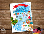 Gingerbread Winter Snowman Party Invitation
