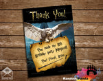 Harry Potter Hedwig Hogwarts Thank You Card