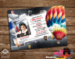 Hot Air Balloon Pilot License Party Invitation