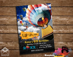 Funny Ride in Hot Air Balloon Party Invitation