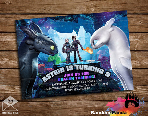 How To Train Your Dragon Party Invitation