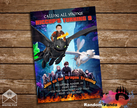 Funny How To Train & Ride Your Dragon Party Invitation