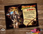 Indiana Jones Treasure Hunt Party Invitation