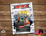 Funny Lego Ninjago Party Invitation