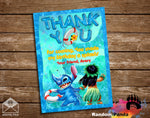 Disney Lilo and Stitch Pool Party Thank You Card