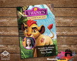 Lion Guard Pink Party Thank You Card